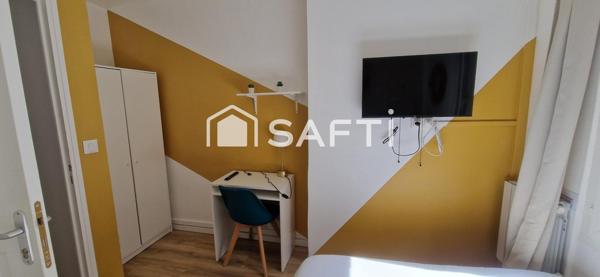 maison atypique en bonne état de 42m², 2 chambres, 2 salles d'eau, 2 toilettes,