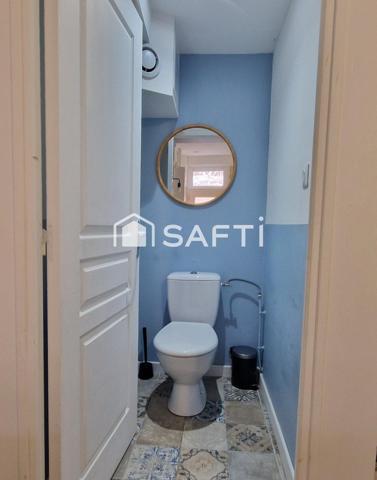 maison atypique en bonne état de 42m², 2 chambres, 2 salles d'eau, 2 toilettes,