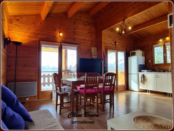 JUZIERS - DOMAINE ILE VERTE – CHALET 2 CHAMBRES – 215 000 €