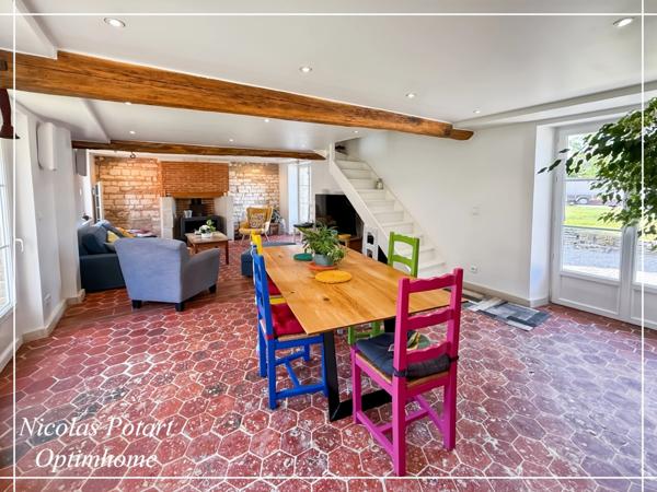 Maison d’histoire et de projets, longère rénovée, dépendances et jardin au calme – À 8 min d’Estrées-Saint-Denis