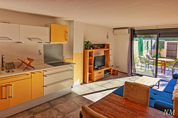 Roquebrune-sur-Argens (83380) Rare aux Issambres , bel appartement en rez-de-jardin de 45 m² plus un extérieur clôt de murs de 40 m²