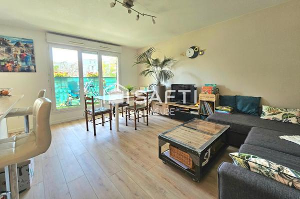 Appartement 3 pièces dans une résidence de standing avec jardin.