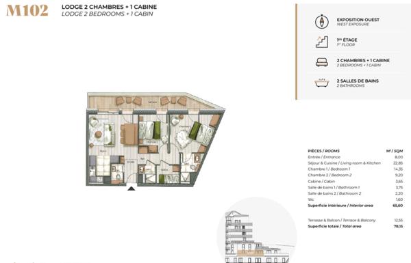 Appartement à vendre à Tignes (73320) - Savoie