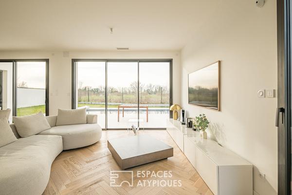 Maison d’architecte avec piscine