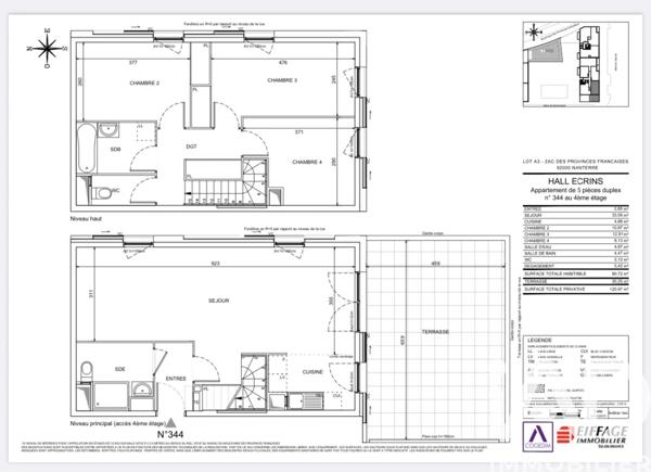 Appartement à vendre 4 pièces 91 m² Nanterre