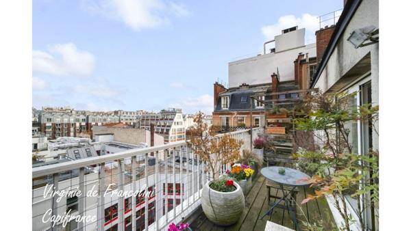 75010-A vendre appartement duplex d'exception-Double séjour - 4 chambres-3 terrasses-6ème et 7ème étage - ascenseur