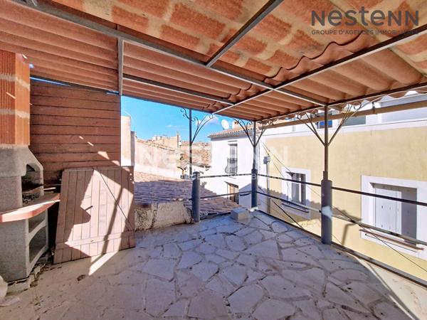 Maison de ville Lunel avec tropézienne à rénover