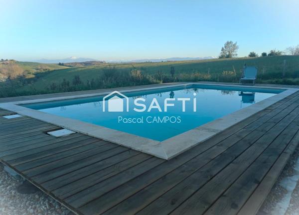 Maison 175m² plein pied de 2020 avec piscine, terrain 1645m²