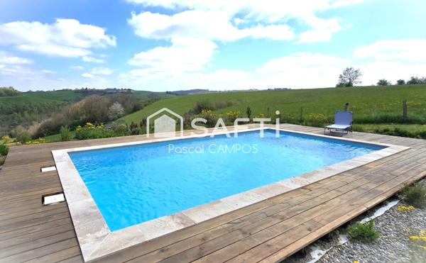 Maison 175m² plein pied de 2020 avec piscine, terrain 1645m²