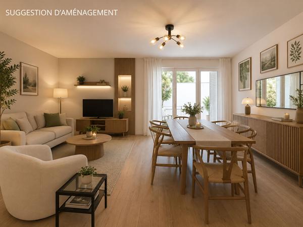 Appartement 87 m² - 3 chambres - Terrasse et cellier