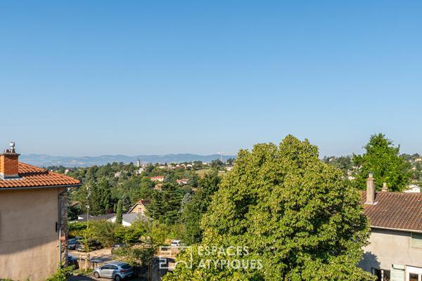 Dernier étage en duplex rénové à Saint Cyr Au Mont d’Or
