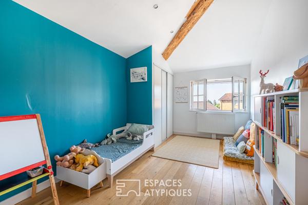 Dernier étage en duplex rénové à Saint Cyr Au Mont d’Or