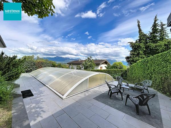 EPAGNY _ Maison individuelle rénovée, 5 pièces de 134 m², avec belle vue, piscine, jardin et terrasse, à vendre