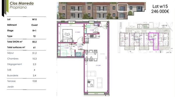 Appartement à vendre 2 pièces 50 m² Propriano