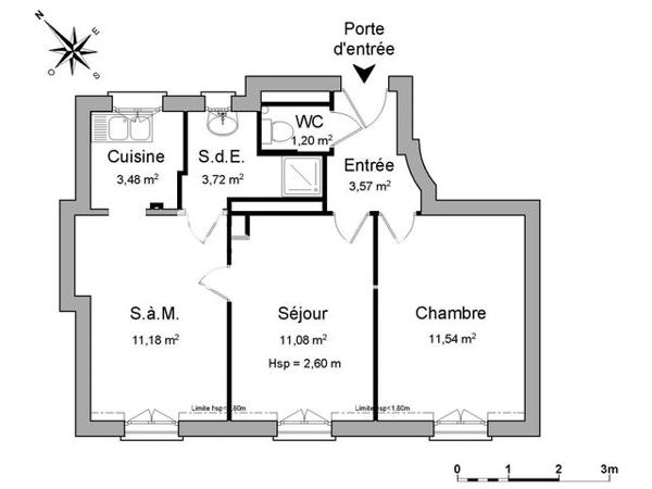 Location Appartement 3 pièces 45.32 m² - 36 AVENUE DE LA REPUBLIQUE Issy-les-moulineaux 92130