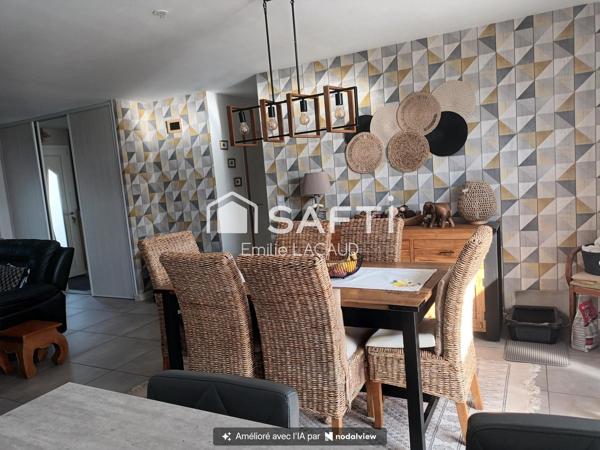Maison T4 plain-pied avec garage et piscine