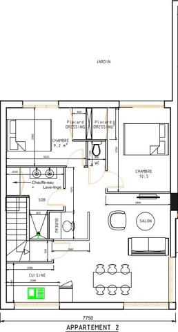 Location Appartement50 m² - 3 Pièces - CHOLET (49300)