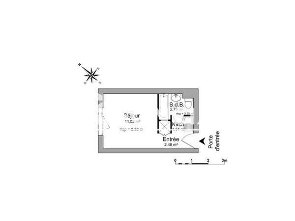 Location Studio 17.6 m² - 2 RUE DU VIVARAIS Vandoeuvre-les-nancy 54500