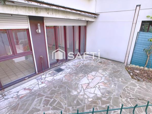 Proches toutes commodités appartement F3 Jardinet et Parking