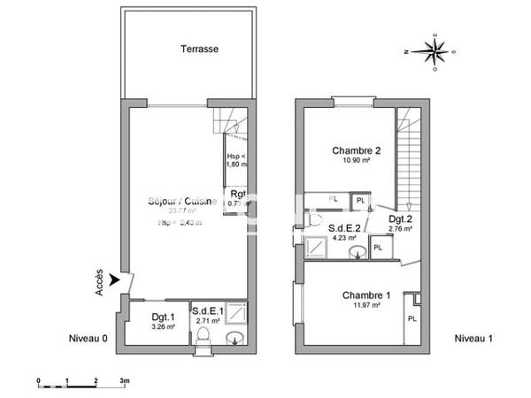 Location Maison 3 pièces 60.3 m² - 18 AVENUE DE CERDAGNE Sainte Marie 66470