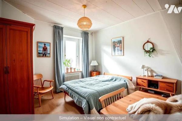 Riec, proche de toutes commodités, maison individuelle de caractère composée comme suit:Rez-de-...