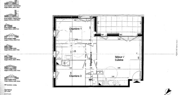 À vendre Appartement 3 pièces 58.87 m² - Villefranche-sur-saône 69400
