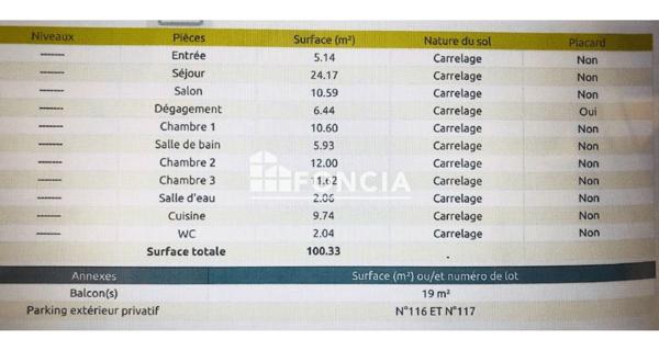 À vendre Appartement 4 pièces 100.4 m² - Montpellier 34090