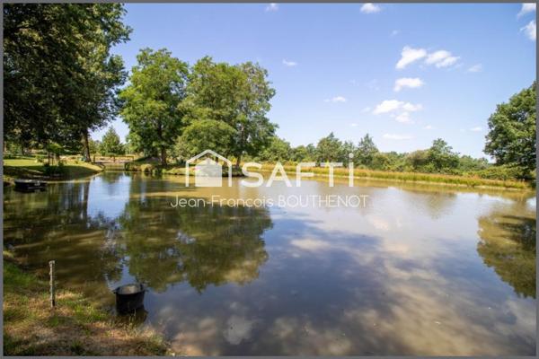 Terrain de loisirs avec son étang