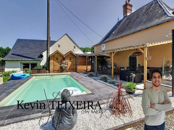 Maison avec piscine en campagne proche de La Flèche