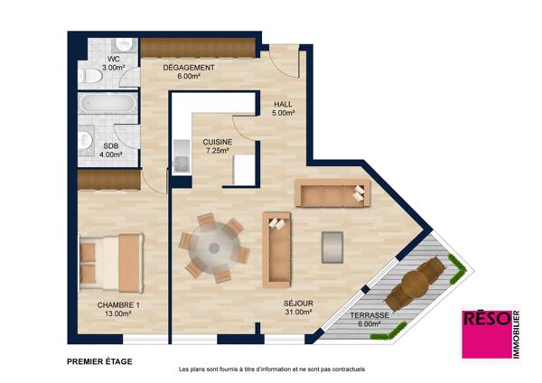 SPACIEUX T2 DE 70 M²