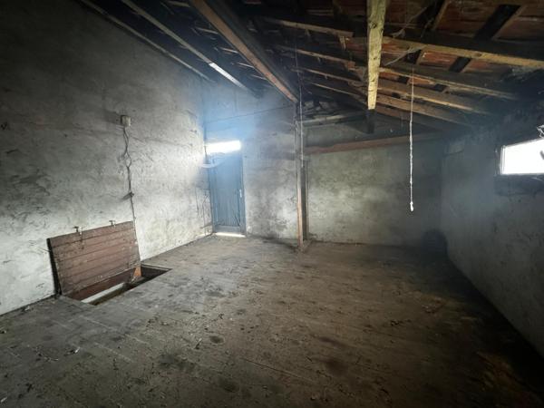 Commerces et école à pied.