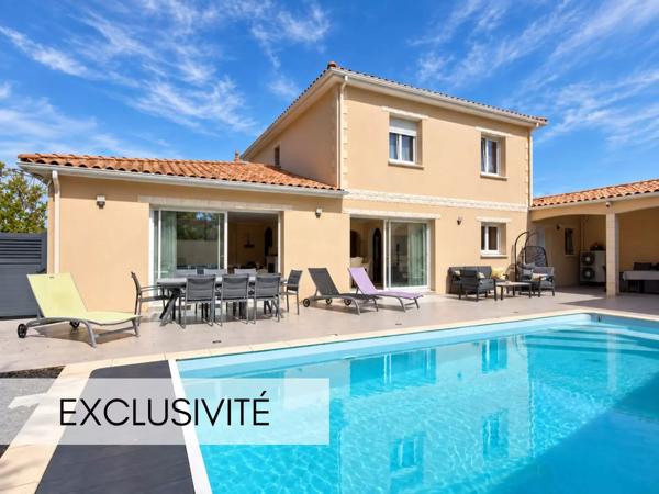 Périgny – Maison de 156 m² – 4 chambres – piscine chauffée