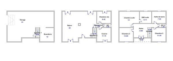 Pavillon 6 pièces état neuf avec grand terrain