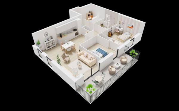 Appartement à vendre    3 pièces • 74,65 m2 Guilers