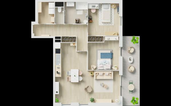 Appartement à vendre    3 pièces • 74,65 m2 Guilers