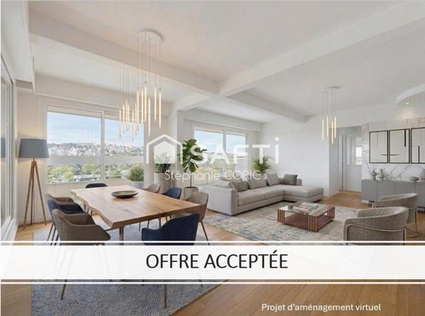 Appartement d’exception 10ème et dernier étage avec terrasse de 74 m² et vue panoramique à 270°