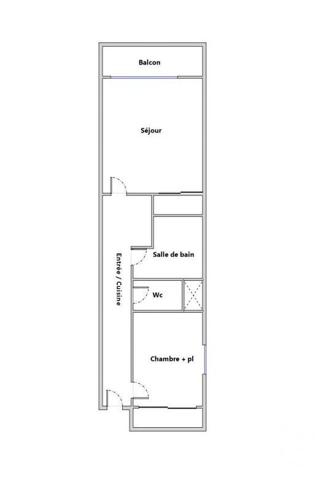 Appartement F2 à vendre  2 pièces - 29,61 m2 MONTPELLIER - 34