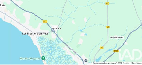 Terrain à vendre 1 098 m² Les Moutiers-en-Retz