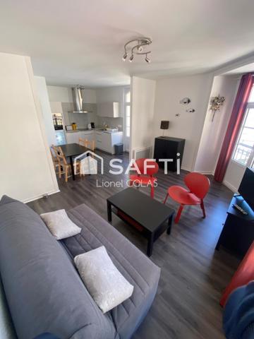 Superbe T2 de 44m2 refait à neuf à 100m de la plage.