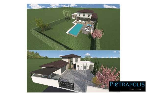 Magnifique Terrain plat de 821m2 viabilisé au centre de Genas !