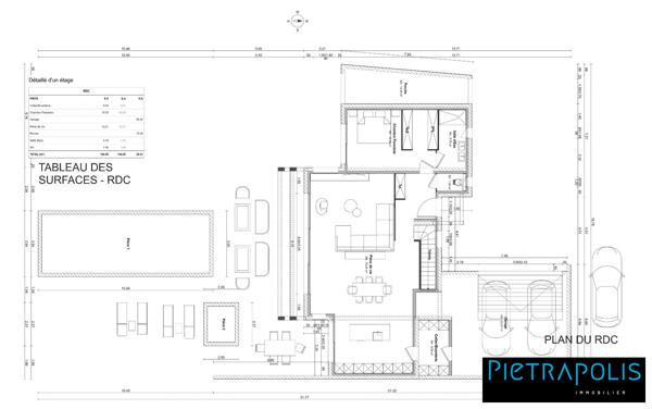 Magnifique Terrain plat de 821m2 viabilisé au centre de Genas !