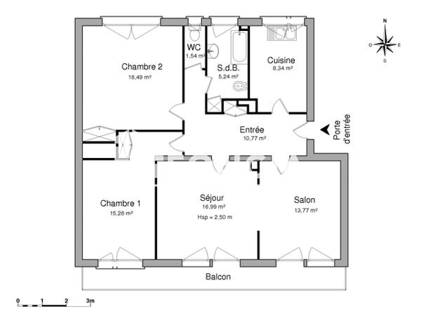 Location Appartement 4 pièces 90.42 m² - 4 RUE DES COURLIS Strasbourg 67100