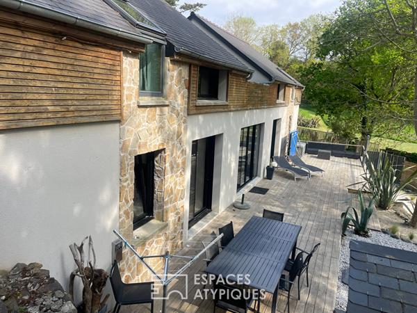 Propriété au coeur de la nature, piscine intérieure chauffée, 500m de la plage