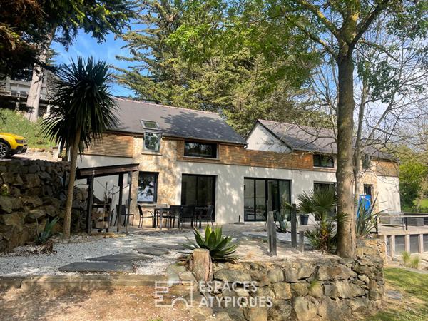 Propriété au coeur de la nature, piscine intérieure chauffée, 500m de la plage