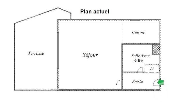 Appartement F1 à vendre  1 pièce - 34 m2 PARIS - 75019