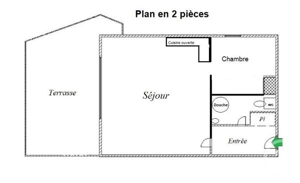 Appartement F1 à vendre  1 pièce - 34 m2 PARIS - 75019