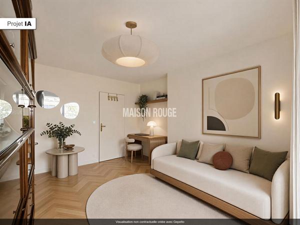 Boulogne M° Jean-Jaurès - Rare - Studio avec beau balcon sur jardin