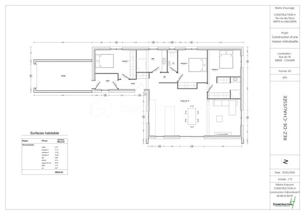 À proximité du centre commercial Leclerc à Colmar, découvrez ce terrain constructible hors lotissement, situé dans un environnement calme et recherché.

D’une superficie de 6,50 ares, il est libre d’architecte, offrant une totale liberté pour votre projet de construction.

✨ Possibilité d’acquérir en supplément 3,64 ares constructibles, portant la surface totale à plus de 10 ares, pour un prix additionnel de 77 000 €.

📍 Emplacement idéal : proche des commodités tout en bénéficiant d’un cadre paisible.

⚠️ À savoir : le PLU impose une construction de type maison plain-pied (voir exemple de projet en photo).

Les informations sur les risques auxquels ce bien est exposé sont disponibles sur le site Géorisques : www.georisques.gouv.fr