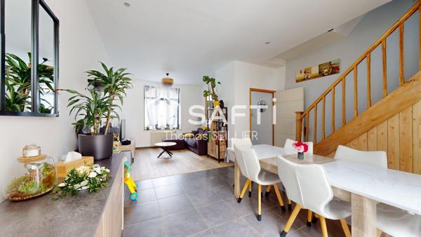 Charmante maison de caractère rénovée – 127 m² habitables – 4 chambres – Jardin plein sud
