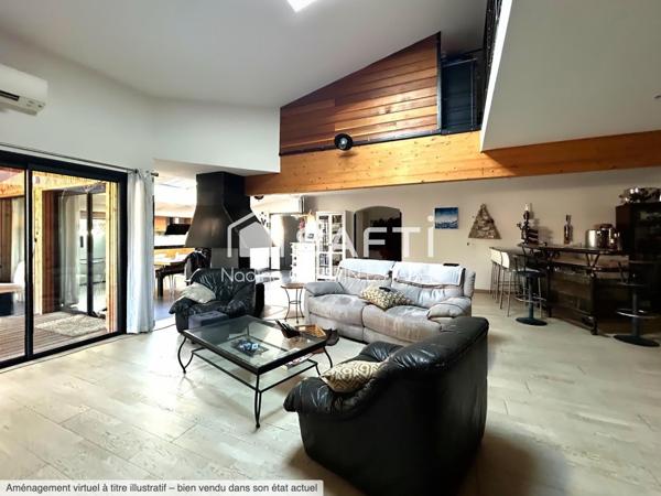 Bâtiment industriel aménagé en partie en loft – 165 m²